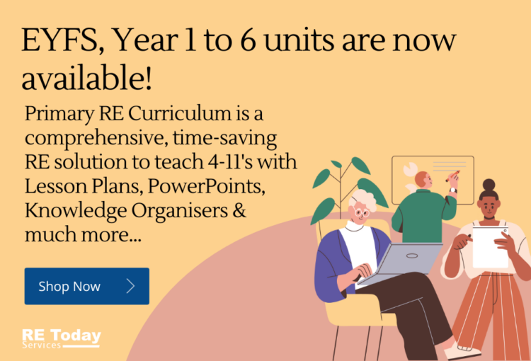 Immerse yourself in the world of inclusive learning with our new Primary RE Curriculum, expertly crafted by teachers at RE Today Services. Join as a NATRE School Enhanced member today to transform your teaching approach!